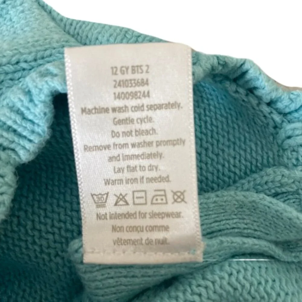 Gymboree Girl's SS Cable Knit Sweater Dress Embroidered Pull-over, 12-18 months